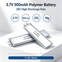 XL 502296 3,7V 900mAh 25C Hochleistungs-Lithium-Polymer-Akku Gewicht 18g RC Drohnen Lipo-Zelle