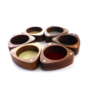 2025 Sáng Tạo Rắn Gỗ Màu Đen Óc Chó Đồ Trang Sức Lưu Trữ Hộp Nhẫn Từ Bằng Gỗ Hộp Nhẫn Cho Vài Nhẫn Gỗ Thủ Công Mỹ Nghệ Tường Dấu Hiệu - Product Image 2