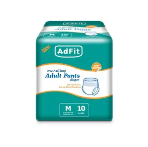 Idosos Adfit M 10 garantia de private label novo design ultra absorvente puxar para cima fralda para adultos