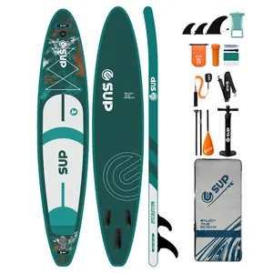 ESUP Aufblasbare Surf-Rennen Doppellagige Sup Boards aufblasbare Rennspadelleisten 12 Fuß 6 Zoll Wassersport