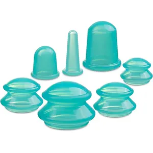 Ventosas de Silicona para Masaje Corporal, Juego de Ventosas al Vacío para Terapia de Masaje Corporal