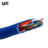 Kabel Patch Ethernet RJ45 Cat5e 24AWG Tanpa Kabel Tambahan, Konektor Transparan Kontak Emas untuk Pengkabelan Jaringan Rak Pusat Data