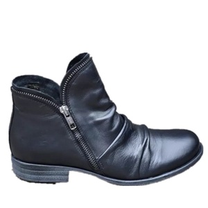 รองเท้าบูทหุ้มข้อแบบมีซิปสำหรับผู้หญิง ไซส์<span class=keywords><strong>ใหญ่</strong></span> 35-43 สินค้าขายดีจาก AliExpress ส่งออกต่างประเทศ รองเท้าหนัง PU แฟชั่นสไตล์อ็อกซ์ฟอร์ดสุดคลาสสิกสำหรับสุภาพสตรี - Product Image 5