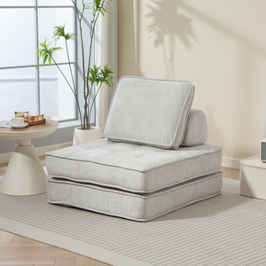 Sofá Cama Individual Moderno Convertible de Tela, Reclinable, Plegable, para Masajes, Mueble para Oficina en Casa, Sala de Estar - Product Image 1