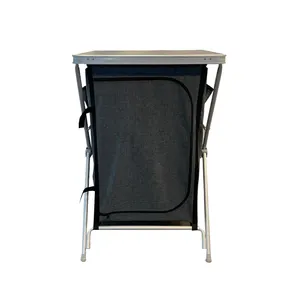 High Quality Portable Kitchen Table Foldable Furniture Multifunctional Camping Cupboard Cabinet