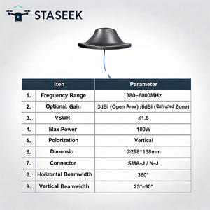 Antenne omnidirectionnelle de plafond Starseek multi-bandes 380 MHz-6 GHz pour la <span class=keywords><strong>d</strong></span>éfense contre les drones à basse altitude en entrepôt/bureau - Product Image 4