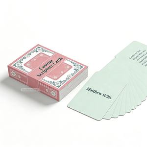 การพิมพ์การ์ดคำยืนยันจากพระคัมภีร์รายวัน ที่เป็นมิตรต่อสิ่งแวดล้อม ทนทาน ใช้ได้ทุกวัน  กระดาษพิมพ์คำอธิษฐานและข้อความสร้างแรงบันดาลใจสำหรับชาวคริสต์ - Product Image 3