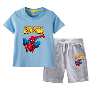 2024 New Spider-Man <strong>Boys</strong>' Casual Summer Suit Cotton Short Sleeve T-Shirt &amp; Pants Children's <strong>Clothing</strong> - Product Image 6