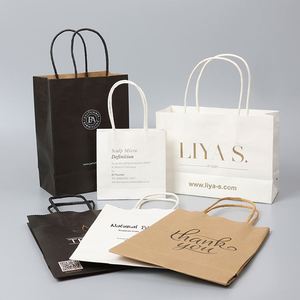 Bolsas de Papel Kraft Personalizadas con Logotipo para Joyería o Ropa - Product Image 1