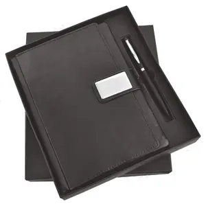 Excellent Quality Includes a Black Diary and Black Pen Corporate Gift Set Available at Export Price from India