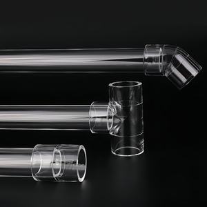 प्लास्टिक पीसी ट्यूब कनेक्टर पाइप फिटिंग कोहनी सीधे कूपलर और पारदर्शी पॉलीकार्बोनेट पाइप पानी पाइप फिटिंग 25 मिमी - Product Image 2