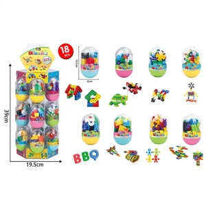 An Toàn Vật Liệu 18Pcs Mini Xây Dựng Khối Bộ Hot Bán Tự <span class=keywords><strong>L</strong></span>àm <span class=keywords><strong>L</strong></span>ắp Ráp Đồ Chơi Giáo Dục Xây Dựng Khối Cho Trẻ Em - Product Image 3