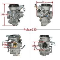 Carburateur de remplacement pour moto Bajaj125 Discovery125 Pulsar135 Rouser135, moteur 135cc
