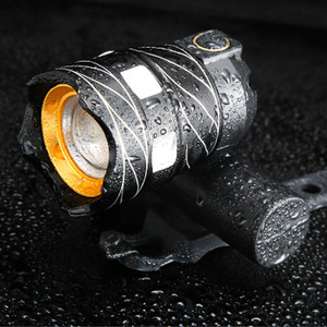 Inteligente bicicleta luz de la cola de la montaña T6 enfoque faro impermeable luz de aluminio de aleación de luz fuerte - Product Image 5