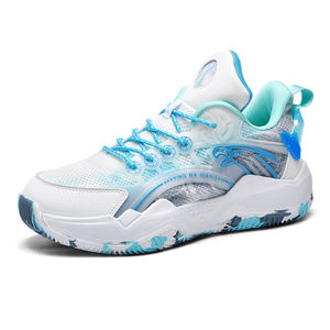 Logo de marque personnaliser professionnel hommes <span class=keywords><strong>aigle</strong></span> Sports de plein air baskets respirant blanc nuit lueur haut femmes <span class=keywords><strong>chaussures</strong></span> de basket-ball - Product Image 3