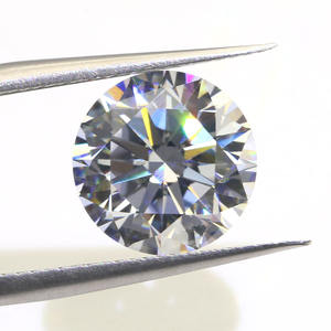 2000 piezas/lote de circonita cúbica 8A de alta calidad, corte a máquina redondo, 8 corazones 8 flechas, gemas sueltas de circonita cúbica para joyería - Product Image 1