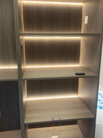 Armoire de chambre moderne avec dressing intégré, rangement multi-niveaux, 5+ tiroirs, autoportante, en bois écologique et panneaux de mélamine