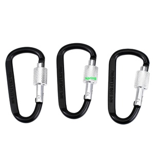 4 Piezas de Mosquetones de Aleación de Aluminio de 8cm/7cm/6cm/5cm, Anillo en D, Clip para Llavero, Gancho de Seguridad para Camping, Kit de Viaje al Aire Libre <span class=keywords><strong>GYH</strong></span> - Product Image 1