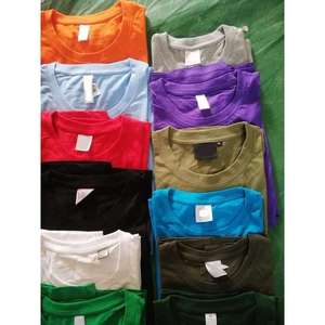 Garments Cotton Material Printed T Shirt Blank for Women Stock Used <b>Clothes</b> Cheap Free Size - Product Image 2