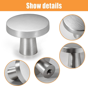 モダンな亜鉛合金キャビネットハンドルノブワードローブドアキッチン引き出しフィンガー引きキッチンキャビネット外装家具用 - Product Image 5