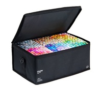 Ohuhu Marqueurs à Alcool 320 Couleurs avec Doubles Pointes Pinceau et Biseautée, Marqueurs d'Art, + 1 Mélangeur Incolore à Base d'Alcool