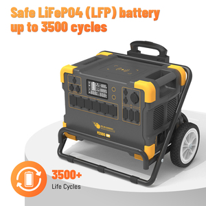 Générateur solaire portable LiFePO4 2000W avec contrôleur MPPT, onduleur à onde sinusoïdale pure, prise en charge solaire de batterie externe et de voiture - Product Image 3
