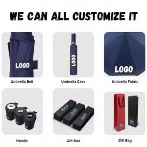 Custom Wholesale Printing Promotional Gift Business Personalized Manual <b>Folding</b> Umbrella With Logo - Product Image 3