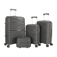 Juego de Maletas Spinner Unisex Marksman de 3 Piezas, Maleta de Polipropileno para Viajes de Negocios de Larga Duración, Precio Económico, Maleta con Ruedas para Viajes de Negocios de Larga Duración