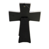Cruz Decorativa Religiosa de Cerámica Blanca para Sublimación, Personalizable al por Mayor, 20x28cm, Superficie Brillante/Mate, Impresión a 6 Colores