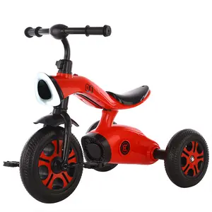 Custom LOGO Newly Designed Children's Tricycle Children's Music Bicycle Light Tricycle Can Pedal Children's Tricycle