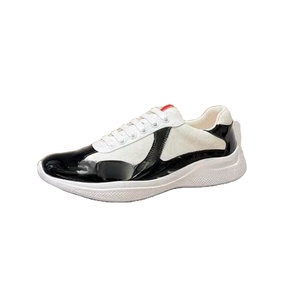 Nouvelles baskets décontractées pour hommes en cuir véritable et maille, style designer, modèle American Cup, pour l'été, avec semelle EVA pour la marche en extérieur - Product Image 6