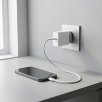 Adaptateur mural de charge rapide USB-C 20W PD3.0 QC3.0 à succès avec protection SCP & OTP, écologique pour smartphone