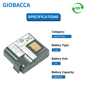 GIOBACCA แบตเตอรี่แพ็ค 7.4V 4400mAh สำหรับเครื่องพิมพ์ฉลากเครื่องสแกนบาร์โค้ด Zebra P1040687 QLN420 - Product Image 2