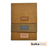 Étiquette en papier lavable écologique de haute qualité avec logo personnalisé Jacron, étiquette de vêtement, étiquette de denim, couleurs et tailles personnalisées