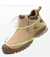 Chaussures de sécurité pour la construction en promotion, bottes de travail à embout d'acier pour le soudage avec tige en PU et semelle intermédiaire anti-perforation, unisexe, toutes saisons
