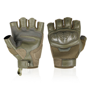 Sarung Tangan Taktis Setengah Jari Kulit Domba dengan Cangkang <span class=keywords><strong>Anti</strong></span> Benturan di Bagian Dalam yang <span class=keywords><strong>Anti</strong></span> Selip Cocok untuk Penggunaan di Luar Ruangan - Product Image 2