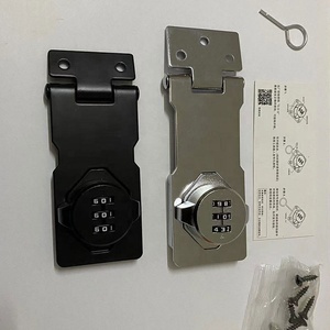 Serrure de <span class=keywords><strong>porte</strong></span> à code <span class=keywords><strong>antivol</strong></span> sans perçage en alliage de zinc pour armoires de classement/vêtements et réfrigérateurs avec sangle coulissante - Product Image 2