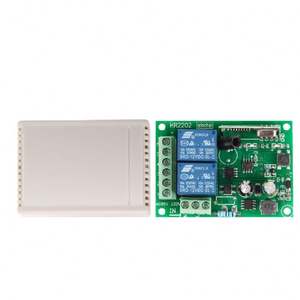 Wireless remote control switch 220V 2 roller shutter garage door sliding door curtain tube motor controller 315MHz - Product Image 3