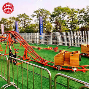 Equipo de Parque de Atracciones, Mini Montaña Rusa de Propulsión Humana, Montaña Rusa sin Motor para Niños - Product Image 4