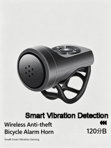 Klaxon de <span class=keywords><strong>moto</strong></span> et de vélo rechargeable par USB, 120 dB, alarme antivol à vibration, étanche, sonnette électrique pour scooter - Product Image 6