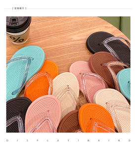 Venta al por mayor Mujeres Verano Interior Hogar Baño Antideslizante Pisos <span class=keywords><strong>Chanclas</strong></span> Zapatillas Playa <span class=keywords><strong>Chanclas</strong></span> - Product Image 4