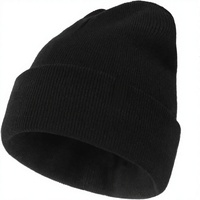 Zylioo XXL/XL/L/M/S Plus Size Heren 100% Acryl Jacquard Gebreide Muts met Boord Geribbelde Skull Cap Buiten Winter