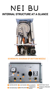 <span class=keywords><strong>Chaudière</strong></span> à <span class=keywords><strong>gaz</strong></span> à <span class=keywords><strong>condensation</strong></span> entièrement pré-mélangée certifiée CE, très efficace, murale, combinée pour la maison, pour le salon - Product Image 5
