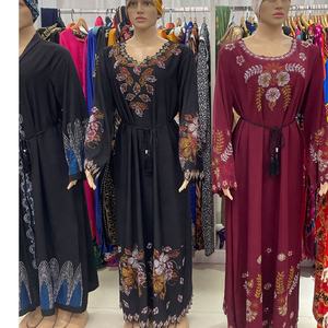 Abito tradizionale Abito Abaya <span class=keywords><strong>Africano</strong></span> da Donna Abito Abito Abito Abito Abito Abito Abito Abito da Donna con Strass Traspirante - Product Image 1