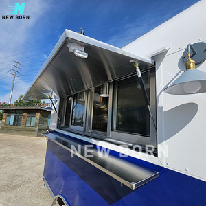 Carretto Mobile Personalizzato Multifunzione per Hot Dog, Furgone per Fast Food Completamente Attrezzato, Rimorchio per Cibo da Strada, Pizza e Dolciumi - Product Image 5