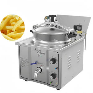 Freidora a presión de mesa eléctrica, pequeña freidora a presión de pollo <span class=keywords><strong>Mcdonalds</strong></span> equipo de cocina máquinas freidoras de pollo comerciales - Product Image 5