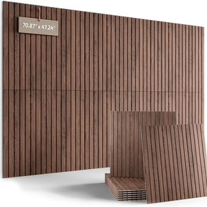 Paneles Acústicos de Pared de Fieltro con Diseño de Madera 3D Personalizados, Paneles Decorativos Insonorizantes de Fibra de Poliéster para Oficina, Hogar, Hotel, <span class=keywords><strong>Estudio</strong></span> - Product Image 4