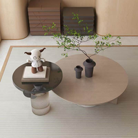 Rosegia 2025 Nouvel ensemble de tables basses modernes rotatives en acrylique pour salon, maison, hôtel