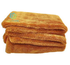 Serviette <span class=keywords><strong>de</strong></span> séchage <span class=keywords><strong>de</strong></span> voiture en microfibre grande taille à boucles torsadées, <span class=keywords><strong>chiffon</strong></span> absorbant pour lavage et <span class=keywords><strong>nettoyage</strong></span> <span class=keywords><strong>de</strong></span> voiture 1200gsm 1300gsm 1400gsm - Product Image 5