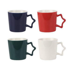 Tasses <span class=keywords><strong>à</strong></span> café fantaisie uniques en <span class=keywords><strong>céramique</strong></span> de 14 oz, populaires en gros, faible MOQ, impression de logo personnalisée, imitation <span class=keywords><strong>émail</strong></span>, forme de tasses - Product Image 4